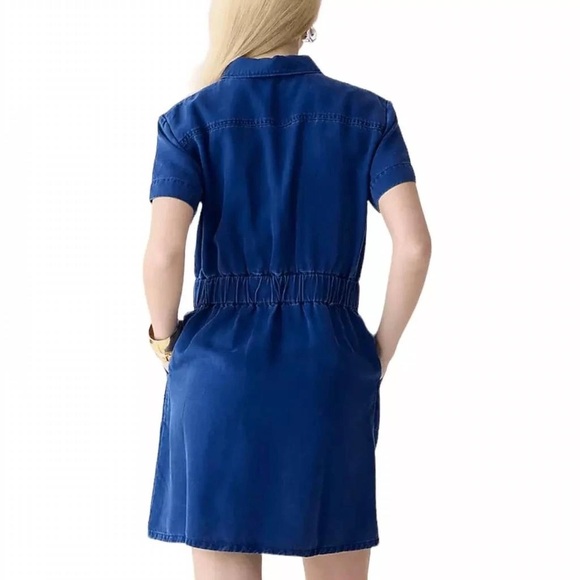J. Crew Zip-Front Denim Dress Size 20 EUC - Picture 3 of 8